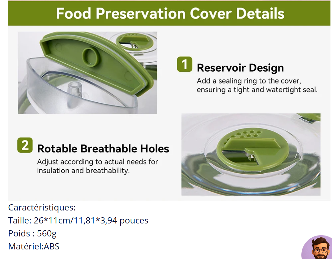 La cloche micro-onde à vapeur
